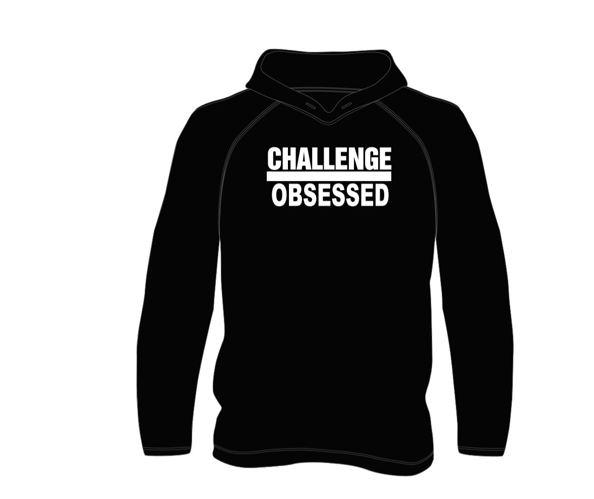 Challenge Obsessed Hoodie-Black
