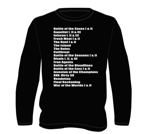 Seasons List Crewneck Sweatshirt (Black)