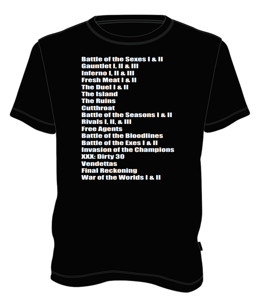 Seasons List Tshirt (Black)
